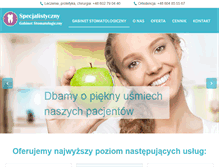 Tablet Screenshot of gabinet-stomatologiczny.com